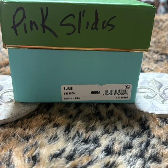 kate spade New York Women's Surie Mules Parisian Pink Studded Slides NWB Size 9 - Picture 8 of 8